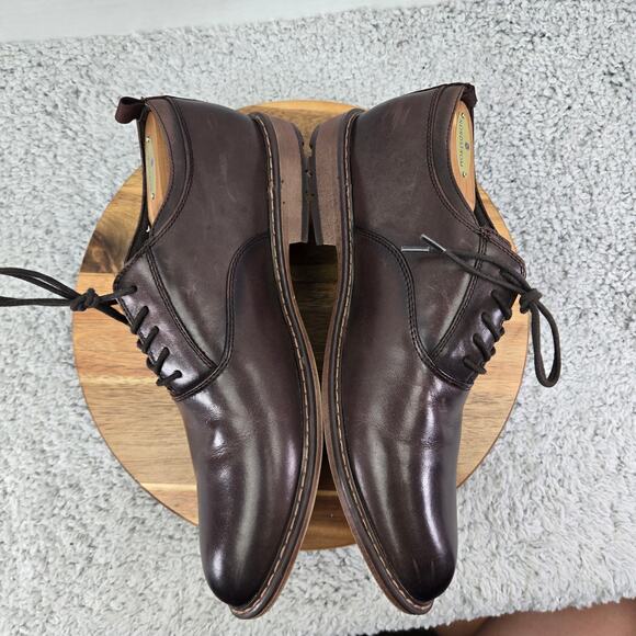 Mark Nason Ottomatic G&T Brown Leather Plain Toe Lugged Sole Oxford Mens 11 - Picture 8 of 13